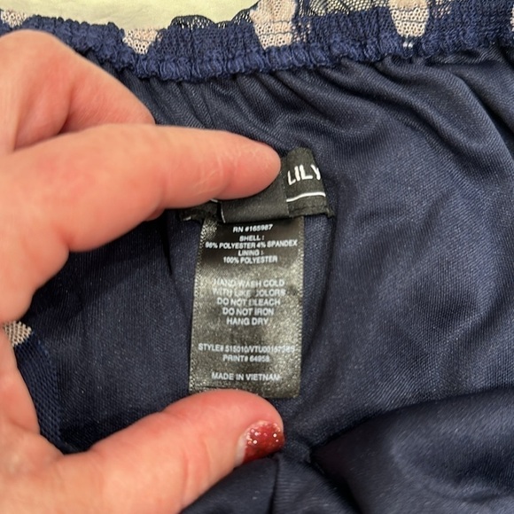 NWT Kate and Lily navy blue with pink dots dress size 4P - Picture 3 of 4